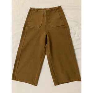 High waisted culottes pants with pockets (petite)